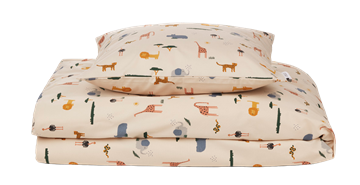 Liewood - Carl adult printed bedding print - Safari sandy mix